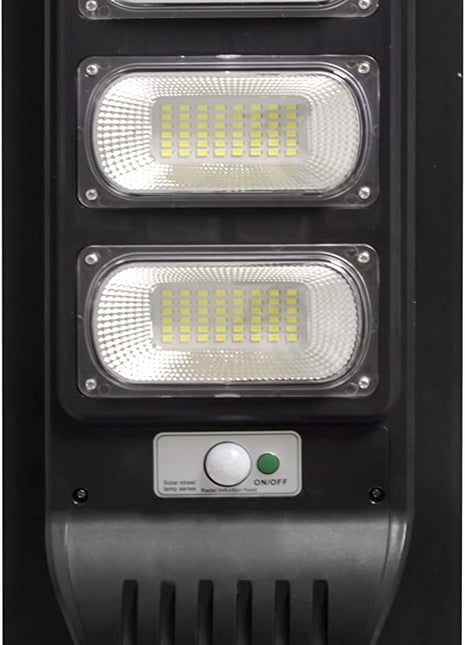 LED Solar Straßenlampe mit Bewegungsmelder und Fernbedienung 6000°K, Kaltes Licht, für Außen