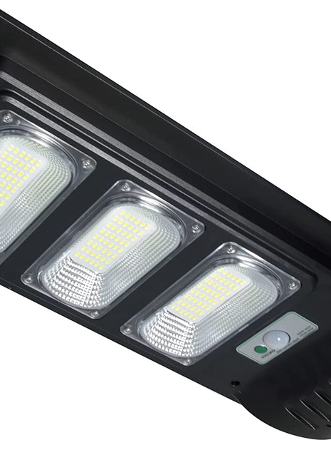 LED Solar Straßenlampe mit Bewegungsmelder und Fernbedienung 6000°K, Kaltes Licht, für Außen