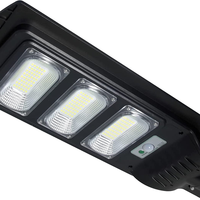 LED Solar Straßenlampe mit Bewegungsmelder und Fernbedienung 6000°K, Kaltes Licht, für Außen