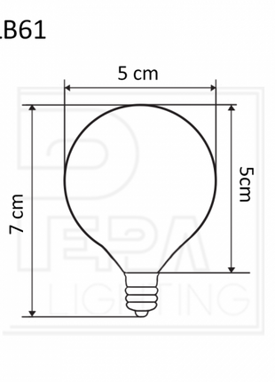 Leuchtmittel mit 3 LEDs G50, E12, 1W, Kunststoff, Dimmbar, Warm Licht, für Außen