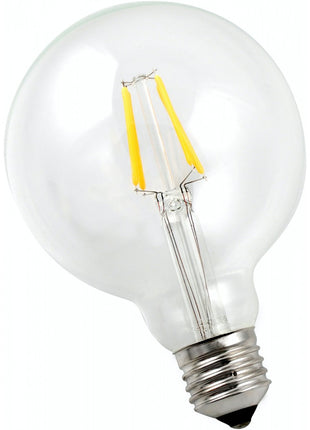 Große LED-Lampe G95, E27, 4W, Kunststoff, Dimmbar, Warm Licht, für Außen