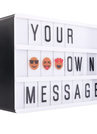 Magnetisch Leuchtkasten A6 mit 90 Buchstaben, Batteriebetrieben