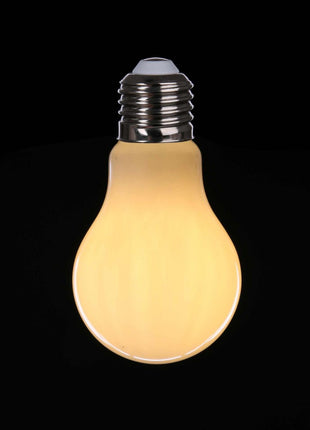 LED-Leuchtmittel Mattweiß A60, E27, 3W, Kunststoff, Warm Licht, für Außen