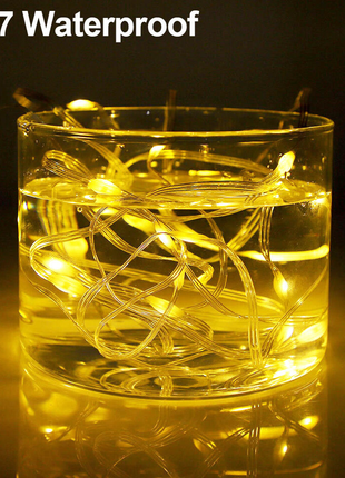 Dekorative Lichtschlauch 10M mit 100 LEDs, Strombetrieben, Warm Licht, für Außen