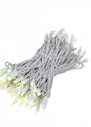 Lichterkette 10M mit 120 LEDs mit Blaue Glühwürmchen, Weißes Kabel, Warm Licht, Verbindbar 200M, für Außen