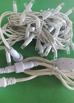 Lichterkette 10M mit 120 LEDs mit Blaue Glühwürmchen, Weißes Kabel, Warm Licht, Verbindbar 200M, für Außen