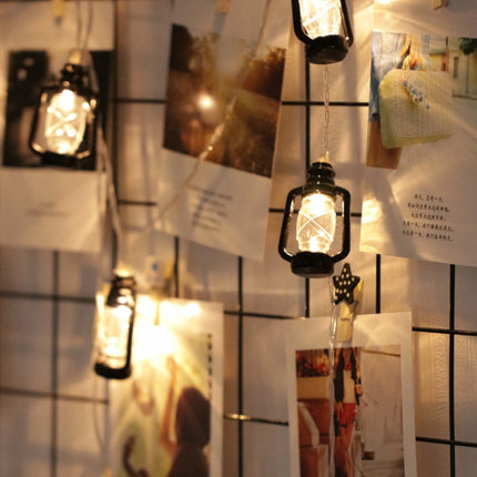 Lichterkette 4M mit 30 Laternen LEDs, Durchsichtig Kabel, Warm Licht, mit Batteriebetrieb