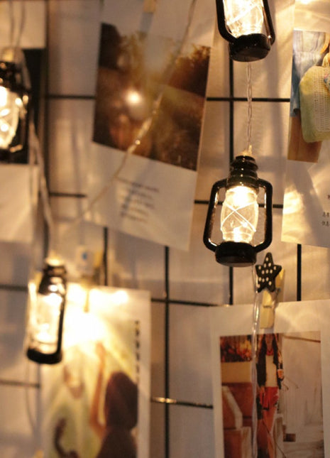 Lichterkette 4M mit 30 Laternen LEDs, Durchsichtig Kabel, Warm Licht, mit Batteriebetrieb