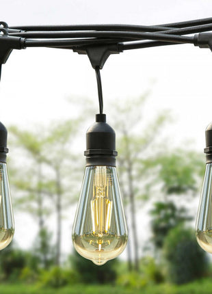 LED Leuchtmittel mit 4 Filament ST64, E27, 4W, Glas, Warm Licht, für Außen