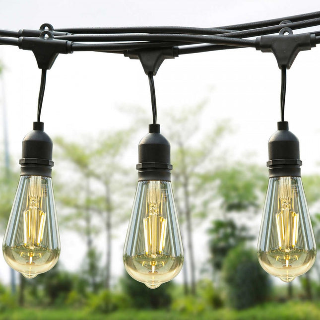 LED Filament Lampe ST64 E27 4W Kunststoff Warmweiß 2700K IP44 Für Außen