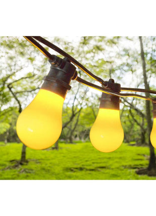 LED-Leuchtmittel A60, E27, 3W, Kunststoff, Gelb Licht, für Außen