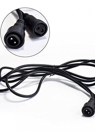 Lichterkette 5M mit 10 Matt LED-Lampen, Schwarzes Kabel, Sehr Warmes Licht, Verbindbar 30M, für Außen