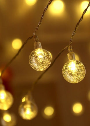 Lichterkette 20M mit 150 Super Bright LED-Kugeln, Durchsichtig Kabel, Warm Licht, für Außen