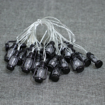 Lichterkette 4M mit 30 Laternen LEDs, Durchsichtig Kabel, Warm Licht, mit Batteriebetrieb