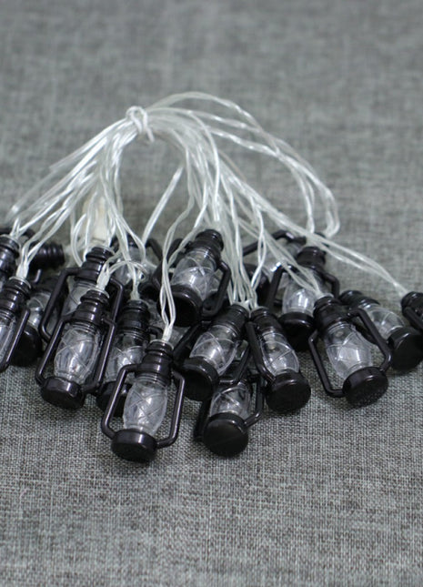 Lichterkette 4M mit 30 Laternen LEDs, Durchsichtig Kabel, Warm Licht, mit Batteriebetrieb