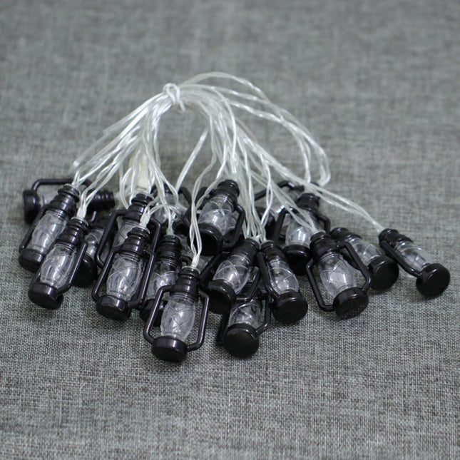 Lichterkette 4M mit 30 Laternen LEDs, Durchsichtig Kabel, Warm Licht, mit Batteriebetrieb