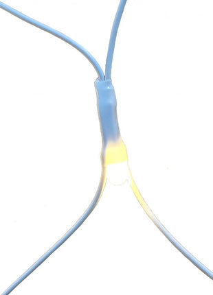 Lichternetz 3M × 2M mit 320 Große LEDs, Weiß Kabel mit 8 Programmen, Warm Licht, Verbindbar 9M, für Außen