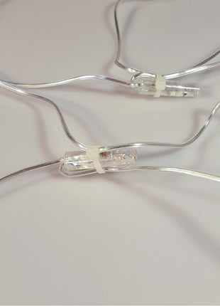 Lichtervorhang 3M × 3M mit 300 Premium-LEDs, Durchsichtig Kabel, Warm Licht, Verbindbar 12M, für Außen