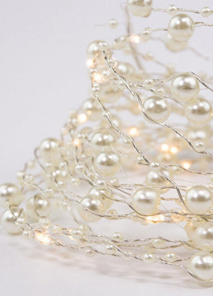 Lichtervorhang 2M × 2M mit 1200 Perlen und LEDs, 8 Programmen, Warm Licht, USB und Fernbedienung, Verbindbar 4M