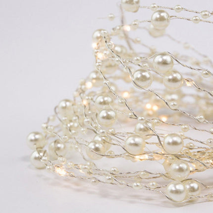 Lichtervorhang 2M × 2M mit 1200 Perlen und LEDs, 8 Programmen, Warm Licht, USB und Fernbedienung, Verbindbar 4M
