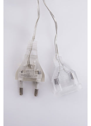 Lichtervorhang 3M mit 10 Große Kugeln mit Tannenbäumen darin, Silberkupfer Draht, Warm Licht, Verbindbar 15M, für Außen