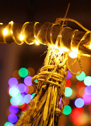 Dekorative Lichtschlauch 30M mit 300 LEDs, Strombetrieben, Warm Licht, für Außen