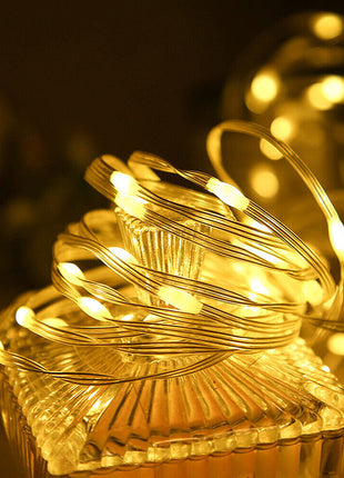 Dekorative Lichtschlauch 100M mit 800 LEDs, Strombetrieben, Warm Licht, für Außen