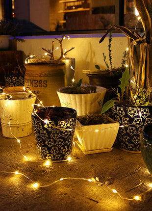 Dekorative Lichtschlauch 50M mit 400 LEDs, Strombetrieben, Warm Licht, für Außen