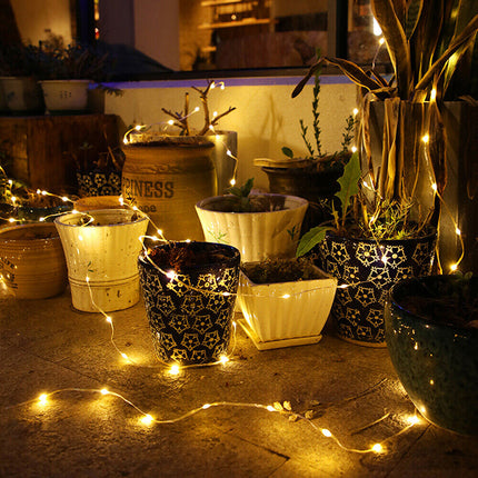 Dekorative Lichtschlauch 50M mit 400 LEDs, Strombetrieben, Warm Licht, für Außen