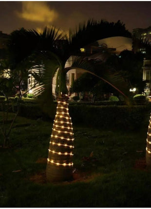 Lichterschlauch 20M mit 200 LEDs, Strombetrieben, Warm Licht, für Außen