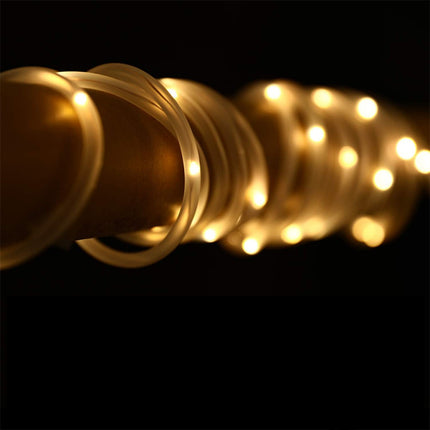 Lichterschlauch 100M mit 1000 LEDs, Röhrenlicht mit Warm Licht, Strombetrieben, für Außen