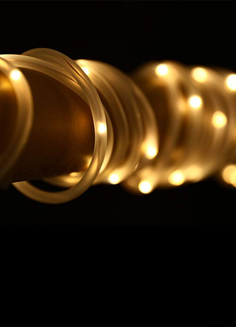 Lichterschlauch 20M mit 200 LEDs, Strombetrieben, Warm Licht, für Außen