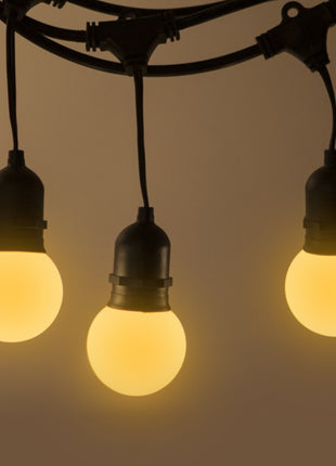 Mattweiß LED Leuchtmittel G60, E27, 3W, Kunststoff, Dimmbar, Warm Licht, für Außen