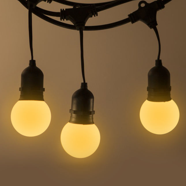 Mattweiß LED Leuchtmittel G60, E27, 3W, Kunststoff, Dimmbar, Warm Licht, für Außen