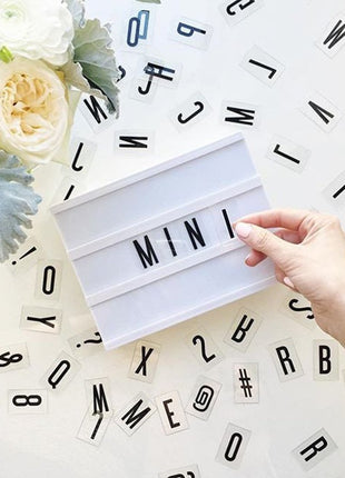 Magnetisch Leuchtkasten A6 mit 90 Buchstaben, Batteriebetrieben