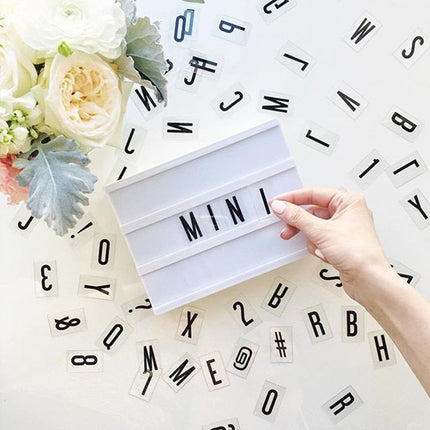Magnetisch Leuchtkasten A6 mit 90 Buchstaben, Batteriebetrieben