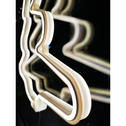 Dekorative Neon Tannen Lampe mit Stern, Warm Licht, Strombetrieben