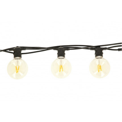 Große LED-Lampe G95, E27, 4W, Kunststoff, Dimmbar, Warm Licht, für Außen