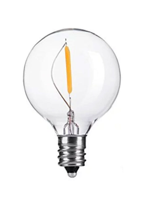 LED Leuchtmittel mit "i" Filament G40, E14, 0.5W, Glas, Warm Licht, für Außen