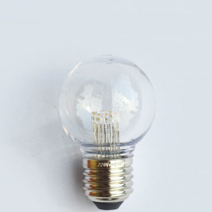 Leuchtmittel mit 9 LEDs G50, E27, 1W, Kunststoff, Warm Licht, für Außen