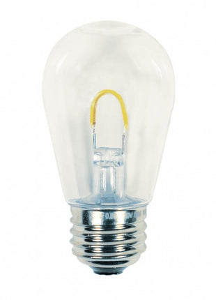 Leuchtmittel mit ''U'' LED S14, E27, 1W, Kunststoff, Dimmbar, Warm Licht, für Außen