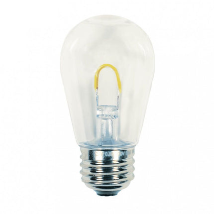 Leuchtmittel mit ''U'' LED S14, E27, 1W, Kunststoff, Dimmbar, Warm Licht, für Außen