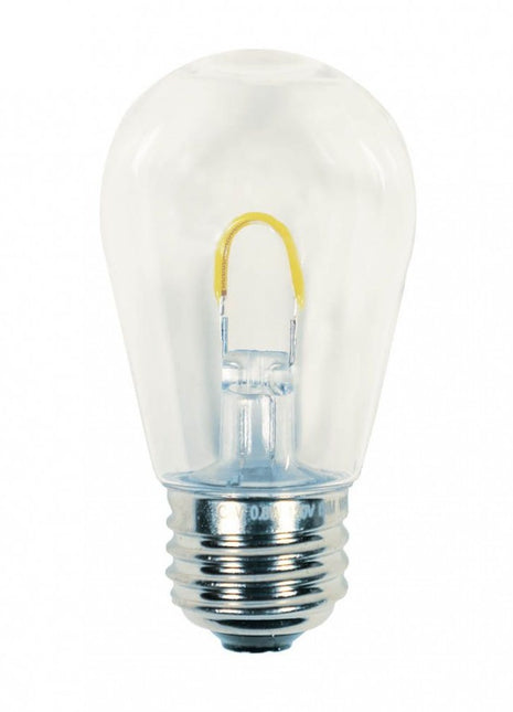 Leuchtmittel mit ''U'' LED S14, E27, 1W, Kunststoff, Dimmbar, Warm Licht, für Außen