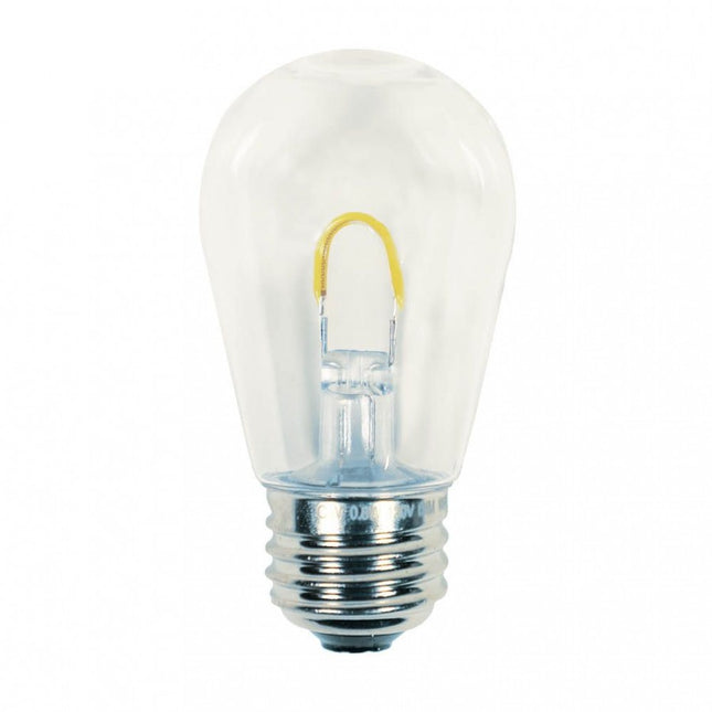 Leuchtmittel mit ''U'' LED S14, E27, 1W, Kunststoff, Dimmbar, Warm Licht, für Außen