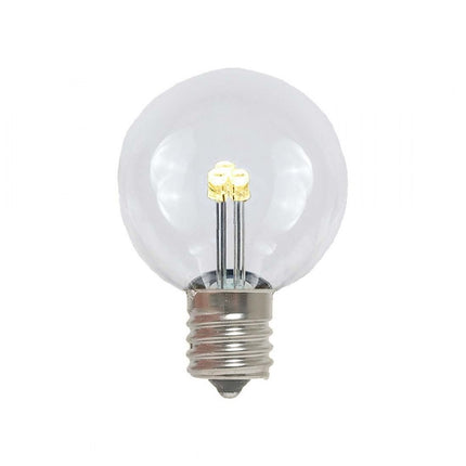 Leuchtmittel mit 3 LEDs G50, E12, 1W, Kunststoff, Dimmbar, Warm Licht, für Außen