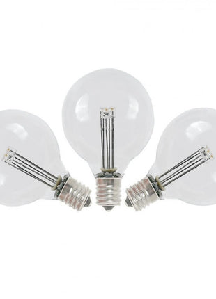 Leuchtmittel mit 3 LEDs G50, E12, 1W, Kunststoff, Dimmbar, Warm Licht, für Außen