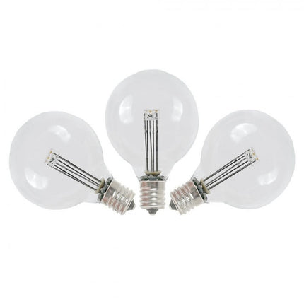 Leuchtmittel mit 3 LEDs G50, E12, 1W, Kunststoff, Dimmbar, Warm Licht, für Außen
