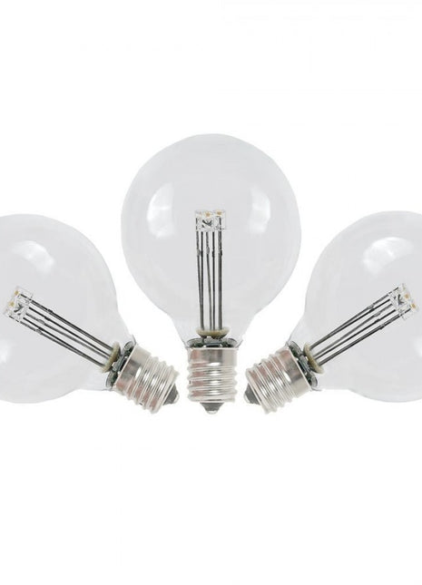 Leuchtmittel mit 3 LEDs G50, E12, 1W, Kunststoff, Dimmbar, Warm Licht, für Außen