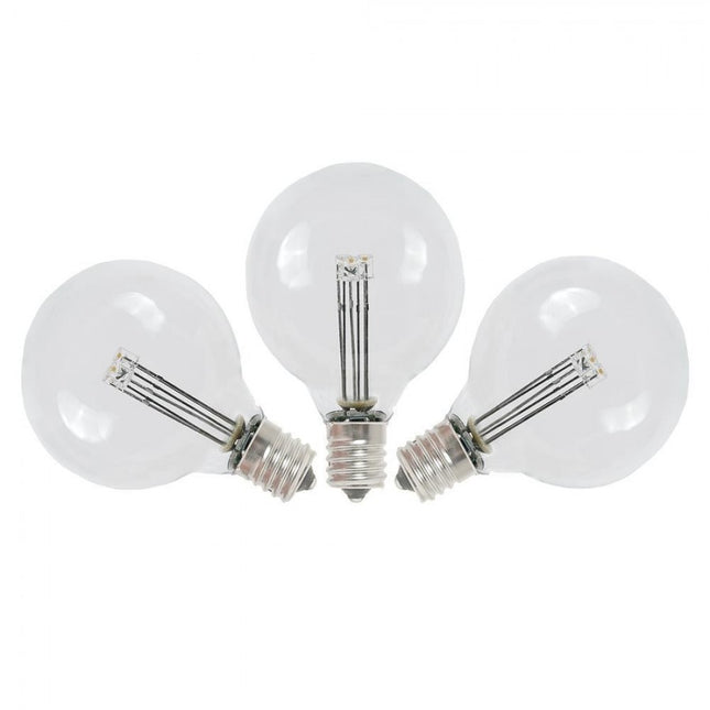 Leuchtmittel mit 3 LEDs G50, E12, 1W, Glas, Dimmbar, Warm Licht, für Außen