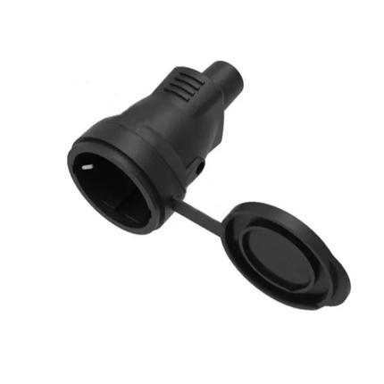 Verbindungsstecker mit Spritzwasserschutzkappe für Lichterkette, Schutzart IP44, für Außen